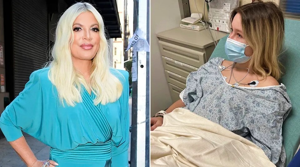 The severity of her daughter’s most recent hospitalizations is revealed by Tori Spelling.