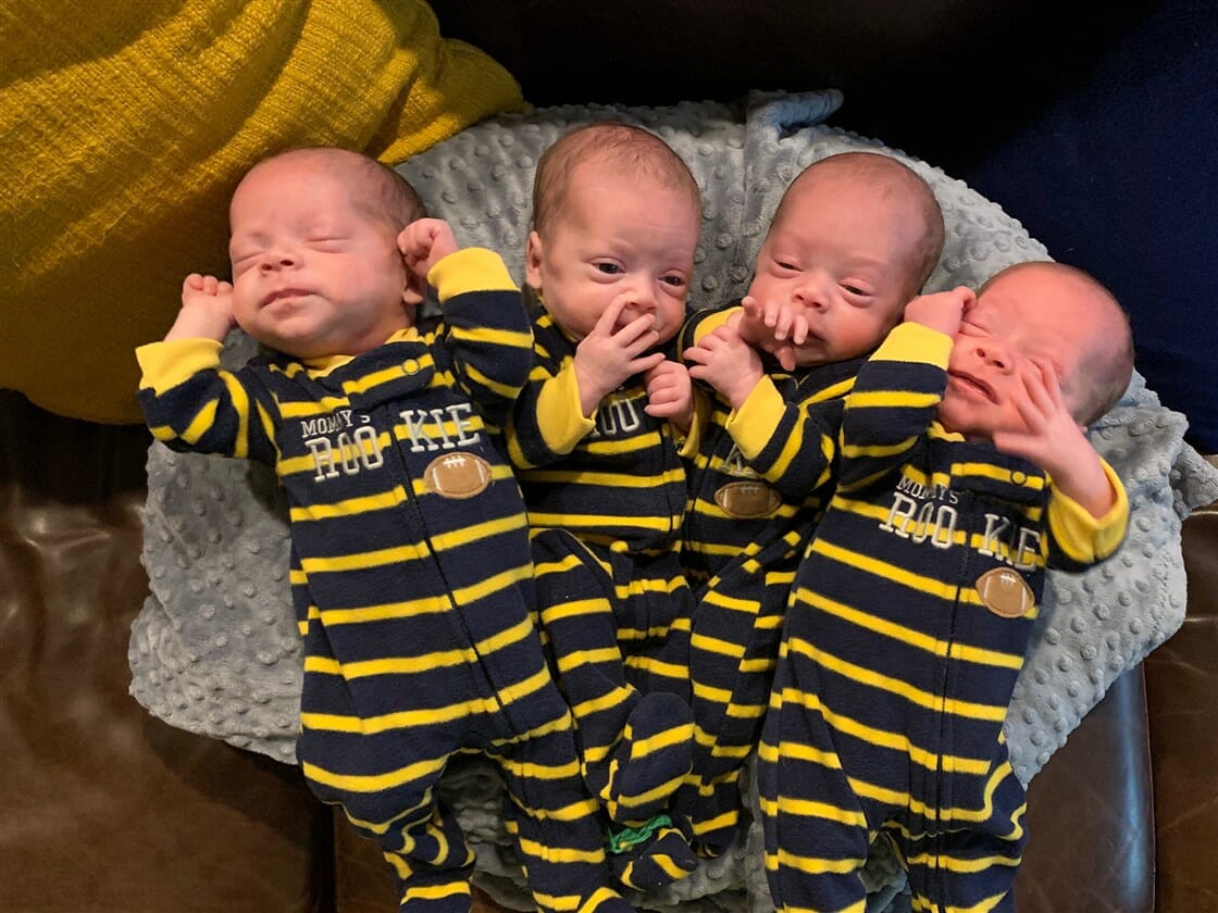 Mom delivers identical quadruplets during COVID-19 pandemic – and they’re beautiful