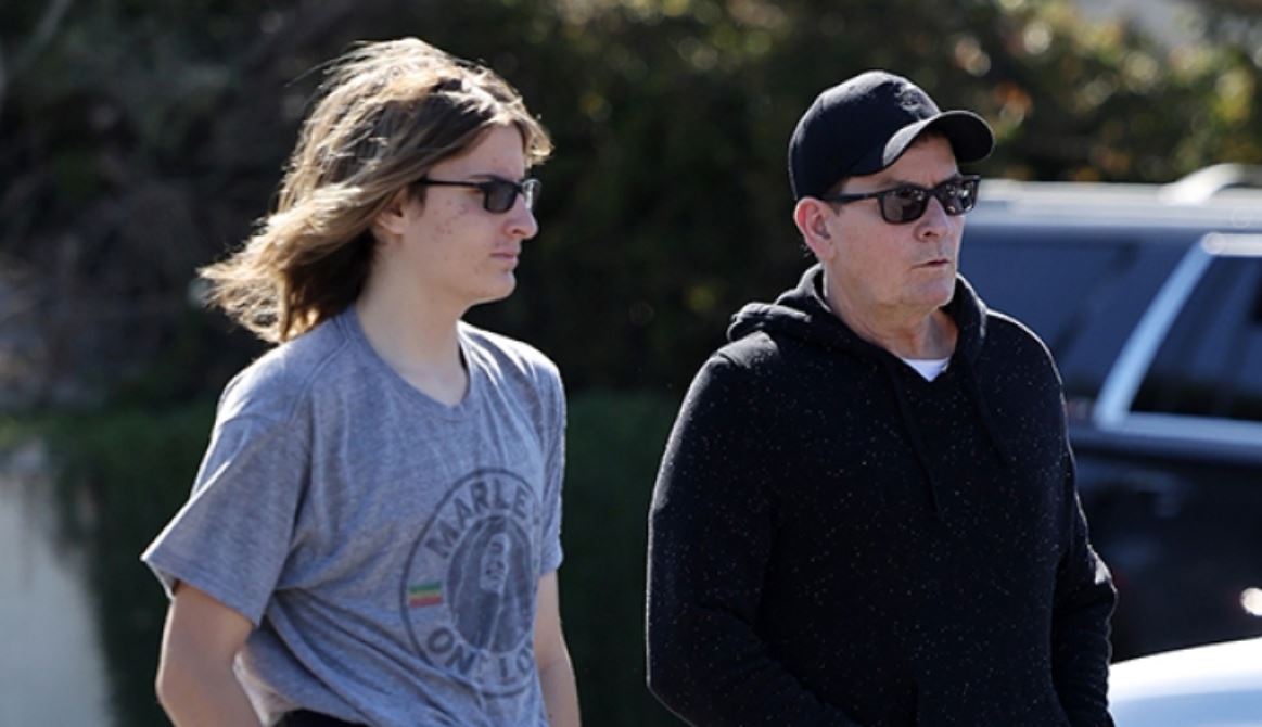 Charlie Sheen’s Look-Alike Twin Sons, 14, Are Taller Than Him In Rare Public Outing Together: Photos