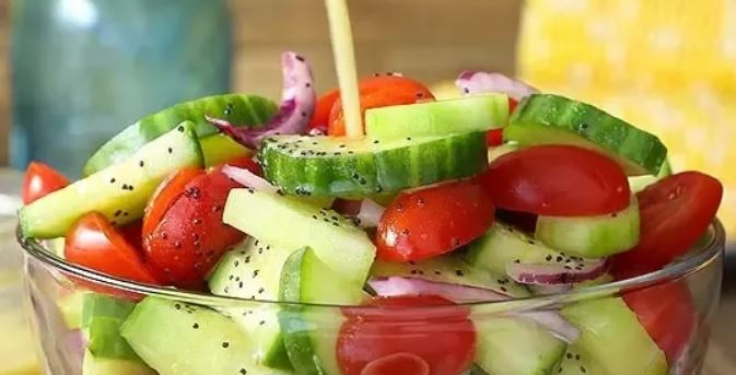 In case you didn’t know, tomatoes and cucumbers should never be combined in a salad.