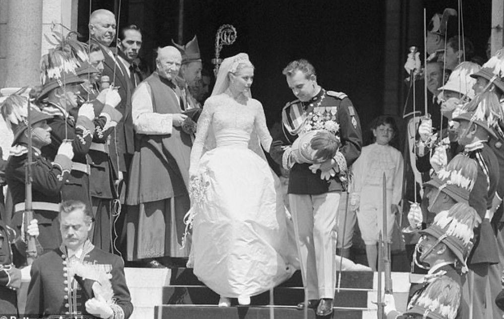 Inside Grace Kelly and Prince Rainier of Monaco’s fantasy wedding, which featured two exquisite gowns