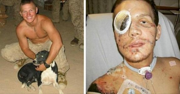 A brave Marine jumps on a grenade to save a fellow comrade and is awarded the Medal of Honor.