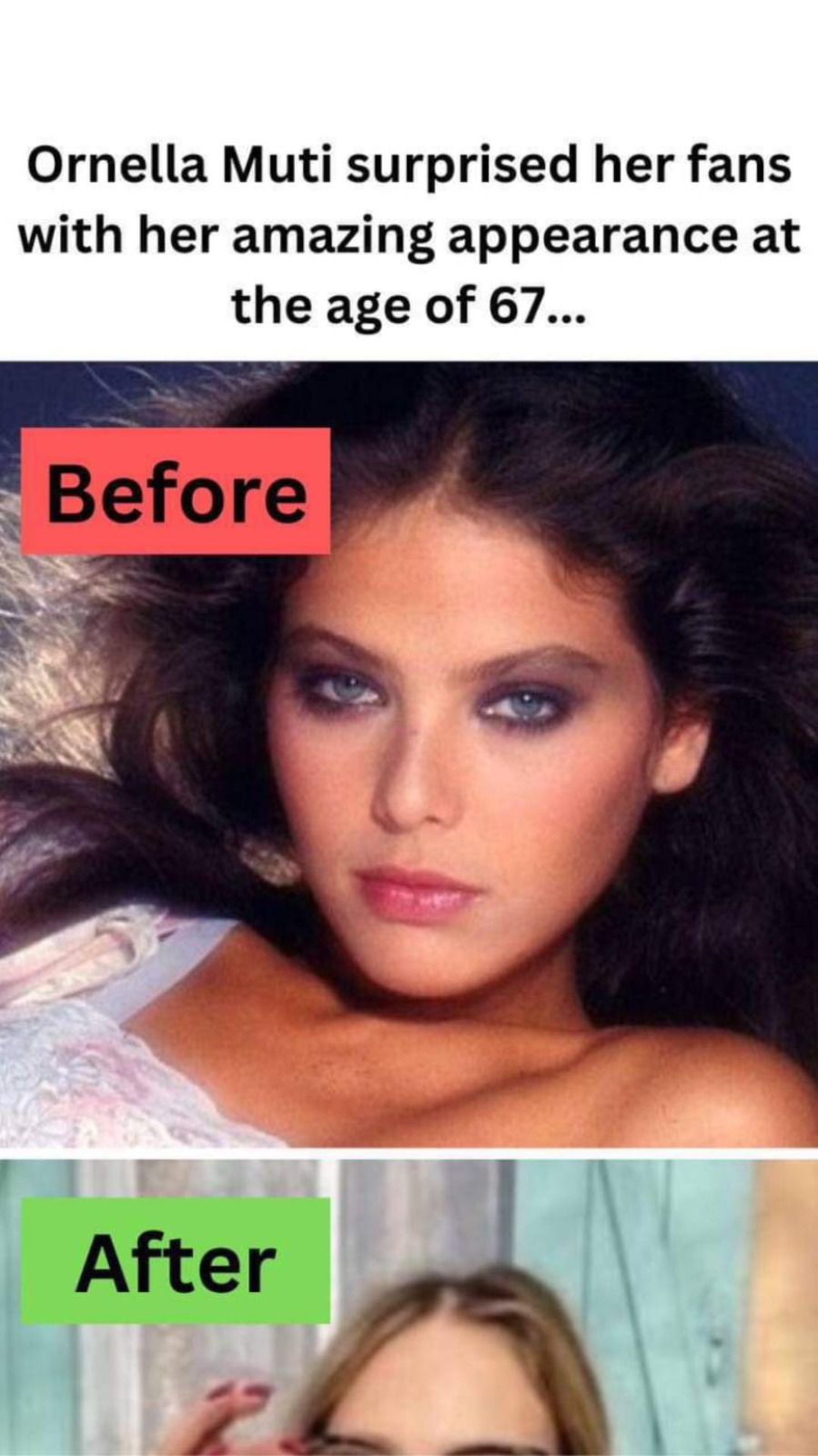 Ornella Muti surprised her fans with her amazing appearance at the age of 67…