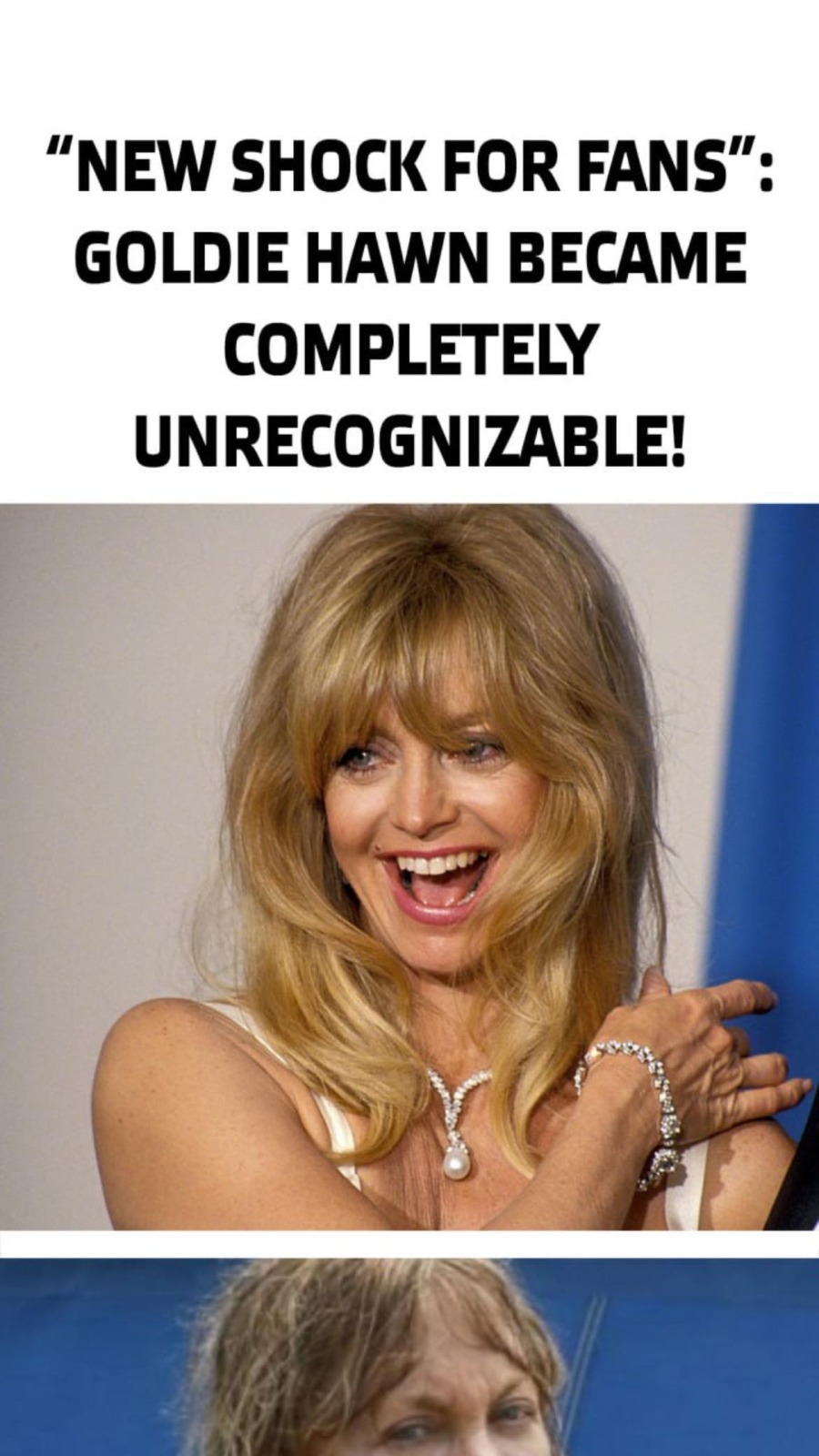 “New shock for fans”: Goldie Hawn became completely unrecognizable!