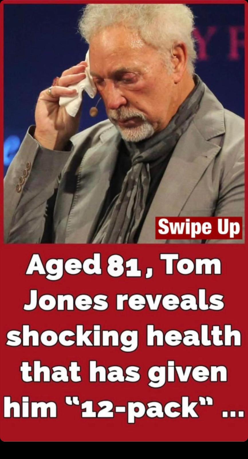 Following reports that Tom Jones had collapsed hours before his performance, he comes out about his condition