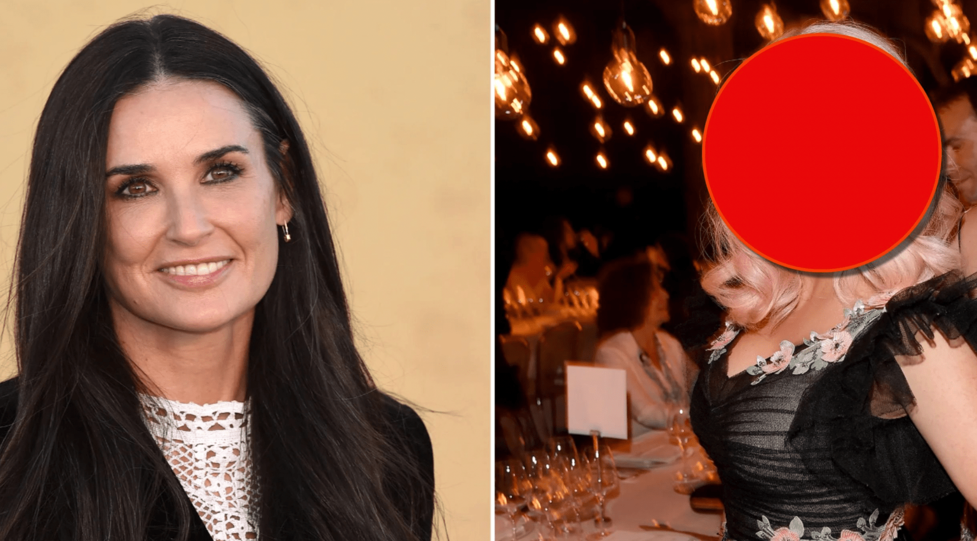 Here is how Demi Moore appears as a blonde lady after making the decision to change her hair color…