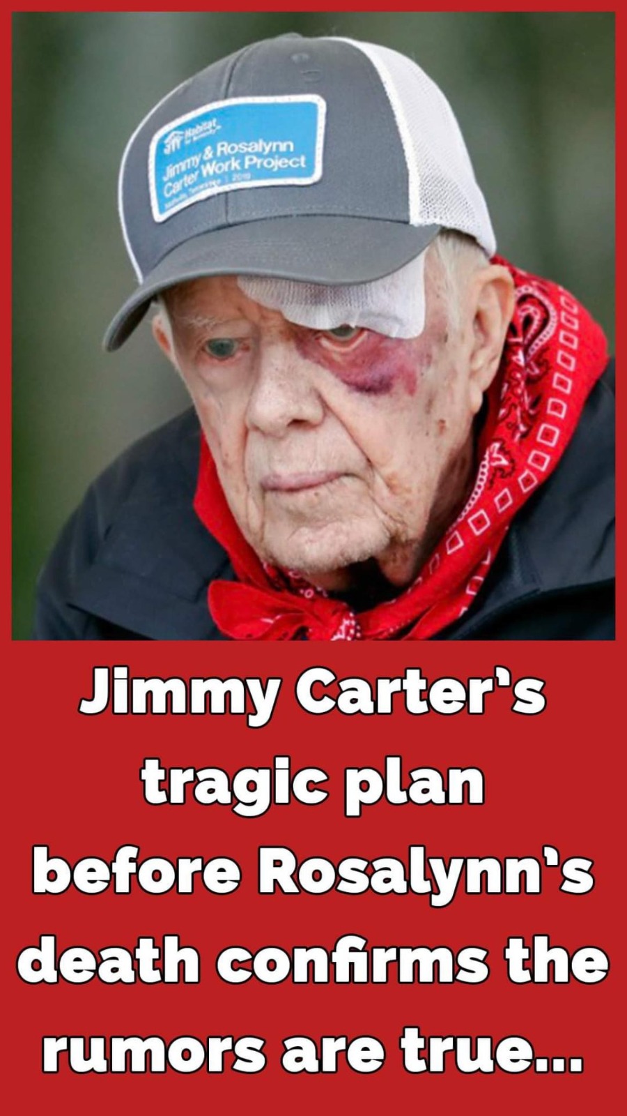 Jimmy Carter revealed heartbreaking plan to his son months before Rosalynn’s death