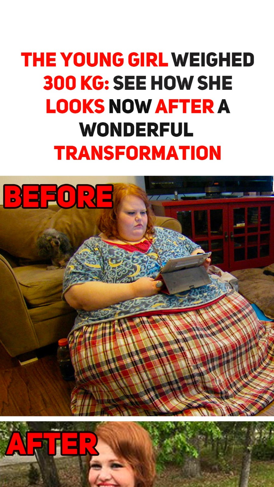 The young girl weighed 300 kg: see how she looks now after a wonderful transformation