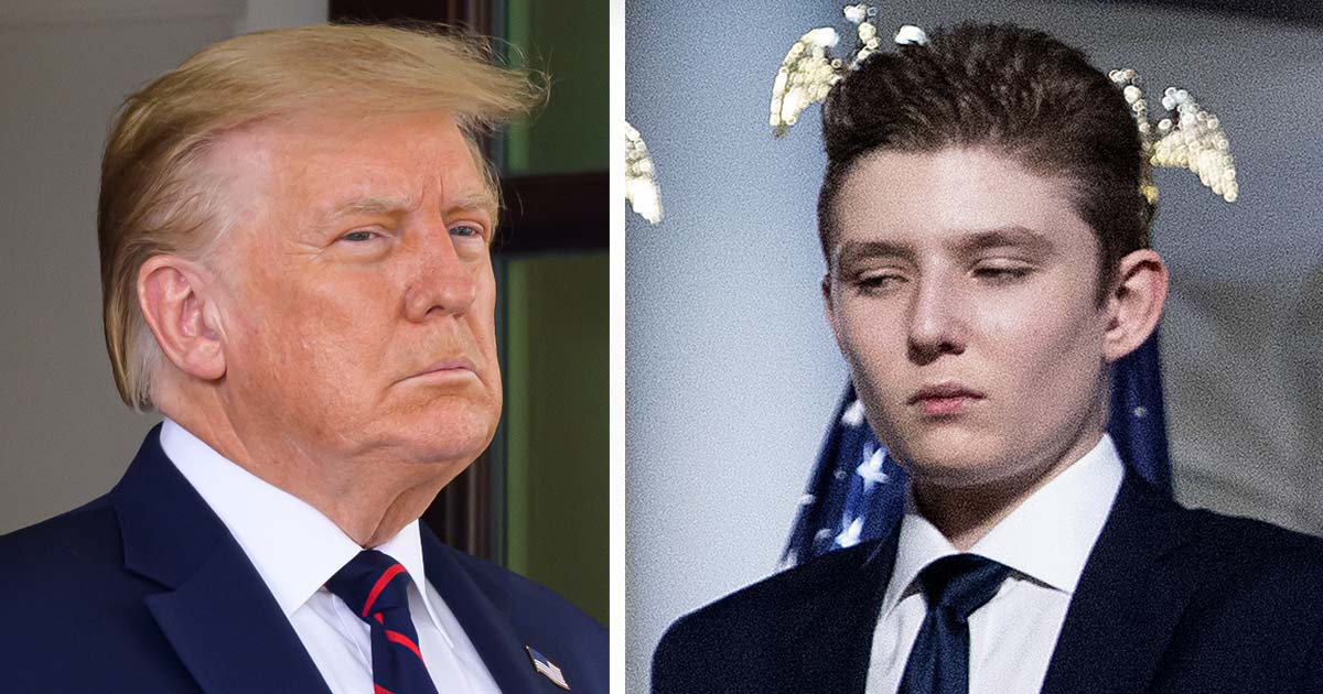 Donald Trump is “jealous” of his son Barron Trump because of his height, author claims