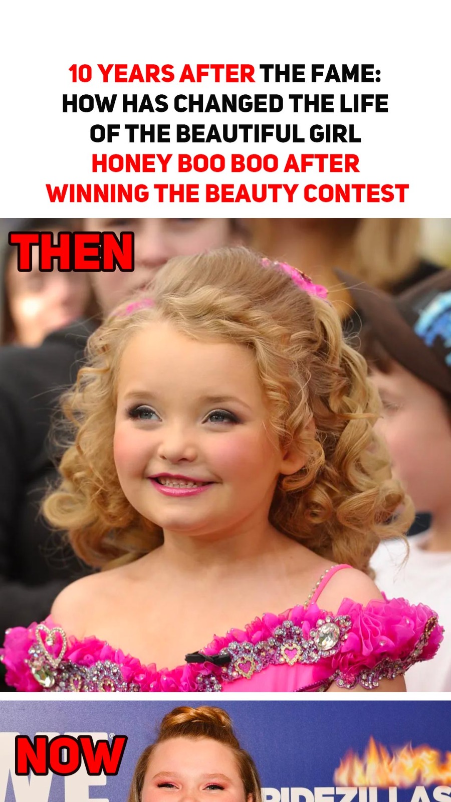 10 years after the fame: how has changed the life of the beautiful girl Honey Boo Boo after winning the beauty contest