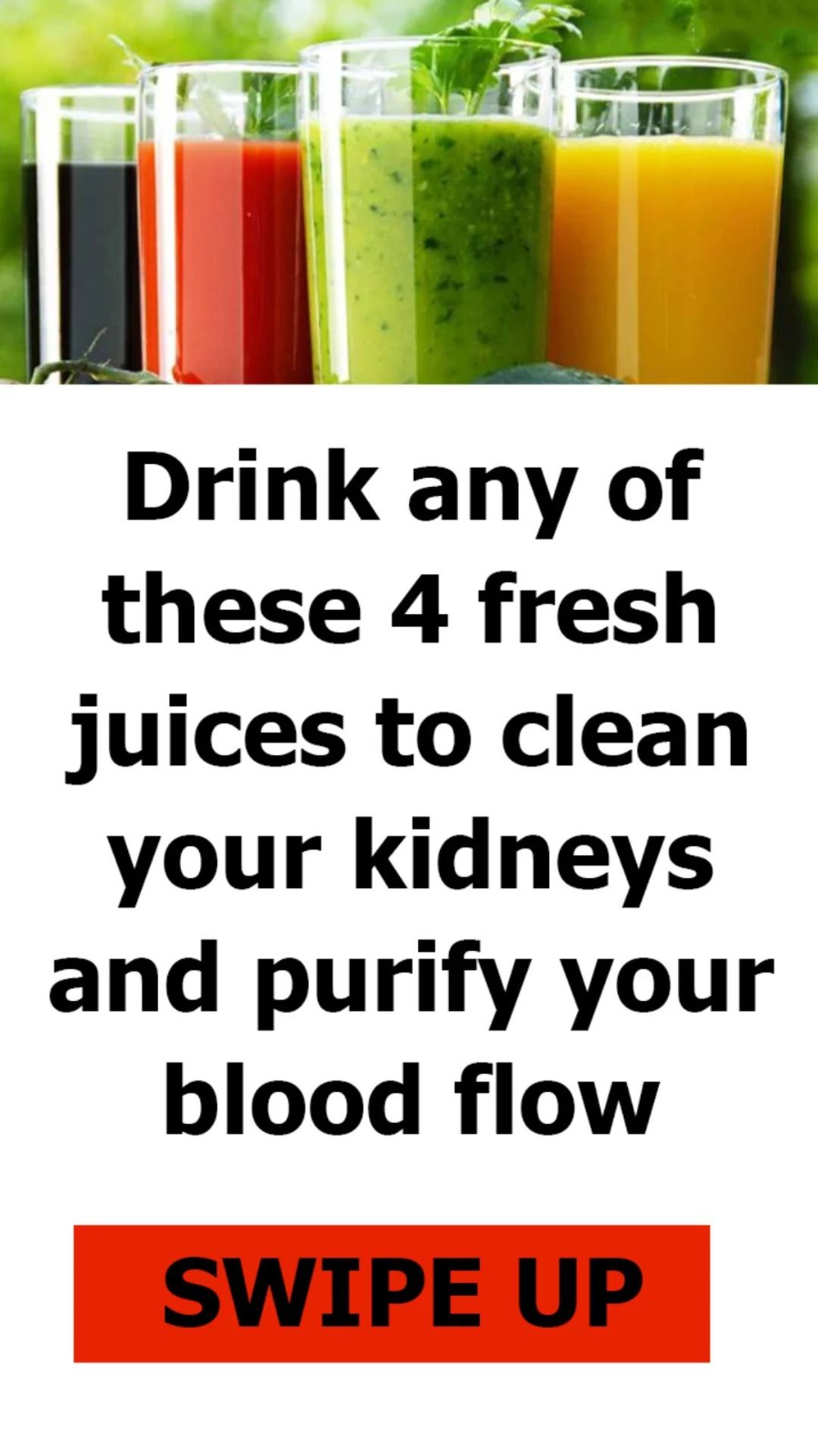 Drink any of these 4 fresh juices to clean your kidneys and purify your blood flow