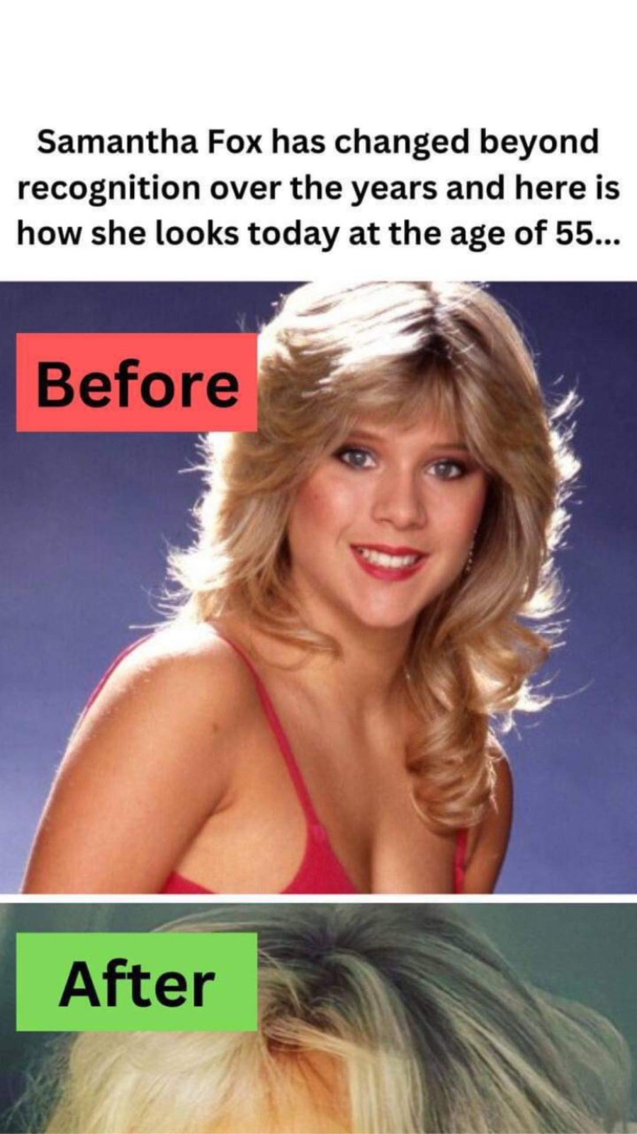 Samantha Fox has changed beyond recognition over the years and here is how she looks today at the age of 55…