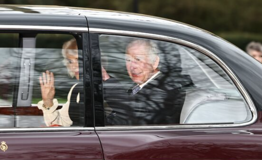 King lands at Sandringham after being pictured for first time since cancer news